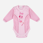 Набір дитячих боді 2 шт для новонароджених для дівчинки Tup Tup T21B206-BM02 62 см Білий/Рожевий (5901845287616) - зображення 2