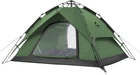 Палатка четырехместная автоматическая Naturehike NH21ZP008 трехсезонная, с фибергласовым каркасом, защитой от влаги и УФ, на 2 входа Темно-зеленая (6976023920660)