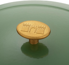 Каструля чавунна овальна Ballarini Bellamonte з кришкою зелена 4.5 л (75003-569-0) - зображення 6