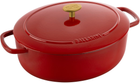 Каструля чавунна овальна Ballarini Bellamonte з кришкою червона 4.5 л (75003-565-0)