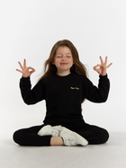 Komplet dziecięcy sportowy (bluza + spodnie) dla dziewczynki Tup Tup 101407-1010 128 cm Czarny (5907744491277) - obraz 3