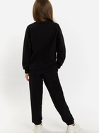 Підлітковий спортивний костюм (світшот + штани) для дівчинки Tup Tup 101407-1010 158 см Чорний (5907744491321) - зображення 2