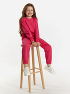 Дитячий спортивний костюм (світшот + штани) для дівчинки Tup Tup 101410-2200 104 см Малиновий (5907744491536) - зображення 4