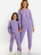 Дитячий спортивний костюм (світшот + штани) для дівчинки Tup Tup 101411-2510 122 см Фіолетовий (5907744491666) - зображення 3