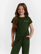 Підліткова футболка для дівчинки Tup Tup 101500-5010 152 см Хакі (5907744499747) - зображення 1