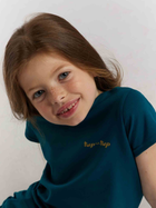 Дитяча футболка для дівчинки Tup Tup 101500-3210 110 см Бірюзова (5907744499877) - зображення 3