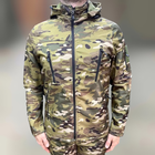 Куртка тактична на флісі, Мультикам, розмір XXL, підкладка - фліс, демісезонна куртка для військових - зображення 1