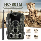 Фотопастка Suntek HC-801M GSM 2G мисливська камера з датчиком руху відео FullHD із записом звуку огляд 120° 16MP IP65 - зображення 6