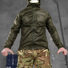 Чоловіча вологостійка Куртка - Дощовик із мембраною олива розмір XL - зображення 4