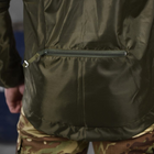 Мужская влагостойкая Куртка - Дождевик с мембраной олива размер M - изображение 7