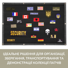 Стенд панель для шевронів IDEIA патч борд для військових нашивок і нагород, для колекціонерів, липучка 69х110 см (2200004316321) - зображення 2