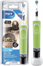 Elektryczna szczoteczka do zębów Oral-b Braun D100 Kids 3+ Star Wars Mandalorian (4210201386230) - obraz 1