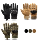 Тактичні рукавички Combat Touch Touchscreen військові Чорний M - зображення 6