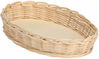 Kosz wiklinowy La Porcellana Bianca Midollino owalny brązowy 30 cm (8027549045530)