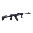 Рукоятка пістолетна AK 47/74 DLG Tactical DLG-181, колір – Чорний, прогумована, з відсіком - зображення 10