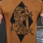 Потовідвідна чоловіча футболка з принтом Bayraktar Coolmax койот розмір 2XL - зображення 5