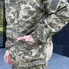 Зносостійка Чоловіча Куртка "Горка 5" ріп стоп з капюшоном та липучками для шевронів піксель розмір 52-54 - зображення 7