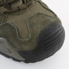 Мужские демисезонные кроссовки с текстильной подкладкой и резиновой подошвой олива размер 42 - изображение 4