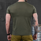 Потовідвідна чоловіча футболка Coolmax з принтом "Артилерія" олива розмір M - зображення 3
