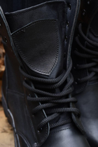 Мужские Летние Берцы Ботинки. Черные. Натуральная кожа. 47р (31см) MSLM-1001-47 - изображение 4