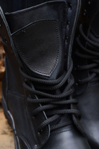 Мужские Летние Берцы Ботинки. Черные. Натуральная кожа. 41р (27см) MSLM-1001-41 - изображение 4
