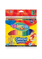 Набір олівців 24 кол. COLORINO тригранні + точила (57462PTR) 5907690857462