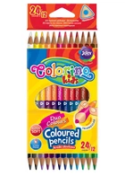 Набор карандашей 24 цв. COLORINO Pastel Duo Colors двусторонние трехгранные (33046PTR)