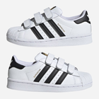 Trampki chłopięce na rzepy Adidas Originals Superstar EF4838 32 (13.5UK) Białe (4062053339687) - obraz 5