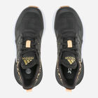 Buty sportowe młodzieżowe dla dziewczynki na rzepy Adidas RapidaSport K FZ6346 35 (2.5UK) Czarne (4066749529222) - obraz 4