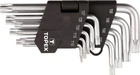 Ключі TOPEX шестигранні Torx T10-T50, набір 9 шт.