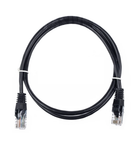Патч-корд літій RITAR, CCA, UTP, RJ45, Cat.5e, 1M, чорний Q500