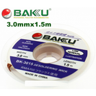 Оплетка для удаления припоя BAKKU BK-3015, 3,0mm x 1,5m, Box