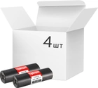 Упаковка пакетів для сміття PRO service Optimum LD 120 л 4 рулони по 10 шт. Чорних (16118103)