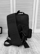 Рюкзак слинг тактический 15 литров black ЛГ7192 - изображение 12