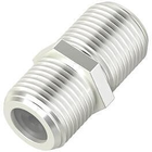 Adapter Hama Satellite Coax Aerial Coupler Koaksjalny-F F/F Silver (4047443431875) - obraz 1