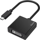 Adapter Hama USB Type-C - DVI M/F Black (4047443437174) - obraz 1
