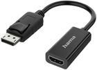 Адаптер Hama DisplayPort - HDMI M/M Black (4047443439840) - зображення 1