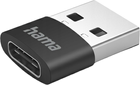 Adapter Hama USB Type-A - USB Type-C M/M 3 szt Black (4047443487193) - obraz 1