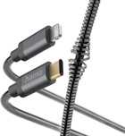 Kabel Hama Metal USB Type-C - Lightning M/M 1.5 m Anthracite (4047443486394) - obraz 1