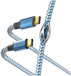 Kabel Hama Reflected USB Type-C - USB Type-C M/M 1.5 m Blue (4047443486868) - obraz 1