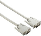 Kabel Hama DVI-D - DVI-D M/M 1.5 m White (4047443442673) - obraz 1