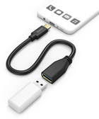 Kabel Hama USB Type C - USB Type A M/F 0.15 m Black (4047443351258) - obraz 2