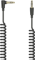 Kabel kątowy Hama Stereo mini-jack 3.5 mm 90 degree M/M 0.75 m Black (4047443438652)