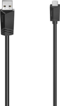 Kabel Hama USB 2.0 Type A - micro-USB M/M 1.5 m Black (4047443443717) - obraz 1