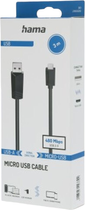 Kabel Hama USB Type A - micro-USB M/M 3 m Black (4047443443724) - obraz 2
