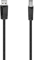 Кабель Hama USB 2.0 Type A - USB Type B Double Shielded M/M 1.5 м Black (4047443443656) - зображення 1