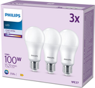 Набір світлодіодних ламп Philips A67 E27 13W 3 шт Cool White (8719514451339) - зображення 1