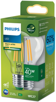 Żarówka LED Philips UltraEfficient A60 E27 2.3W Warm White Filament (8720169187498) - obraz 1