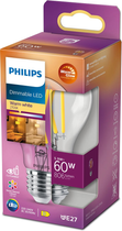 Żarówka LED Philips WarmGlowDim Classic A60 E27 5.9W Warm White Filament (8719514323834) - obraz 1