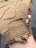 Перчатки сенсорные тактические полнопалые с защитой костяшек пальцев L Мультикам - изображение 4